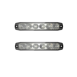 2 Stück-911Signal FIN6 LED-Frontblitzer gelb - wasserdicht! ECE-R65