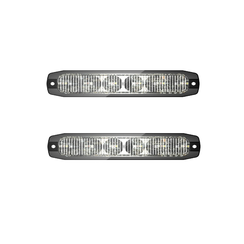 2 Stück-911Signal FIN6 LED-Frontblitzer gelb - wasserdicht! ECE-R65